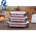 Flower & Butterfly 20-Pieces Serveware with wire rack